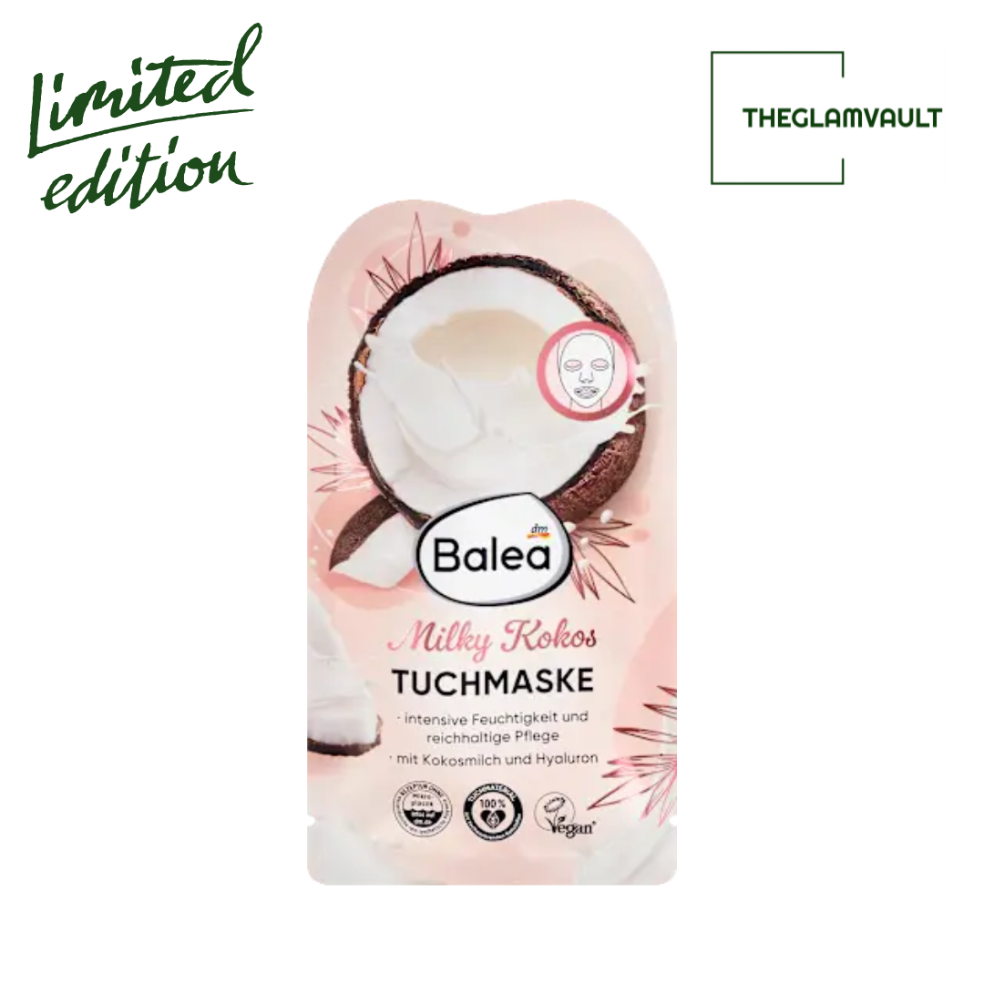 Balea Milky Coconut Sheet Mask, 1 pc