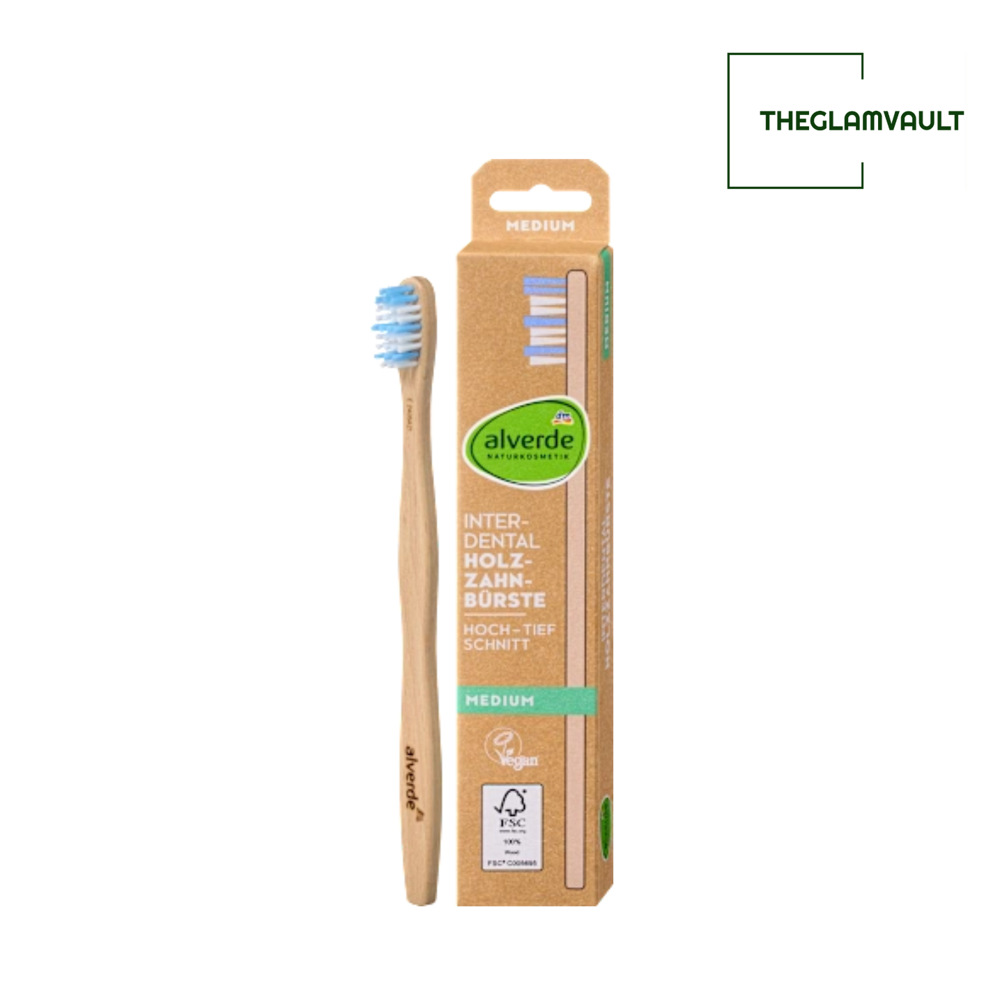 Alverde Wooden Interdental Toothbrush Medium