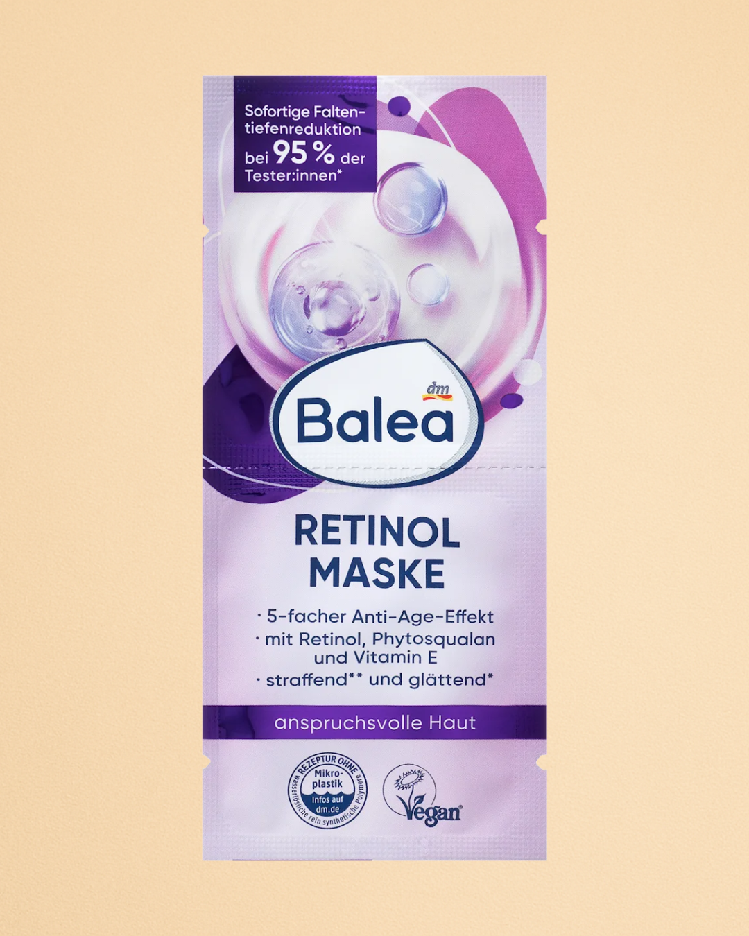 Balea Retinol Face Mask (2x8 ml), 16 ml