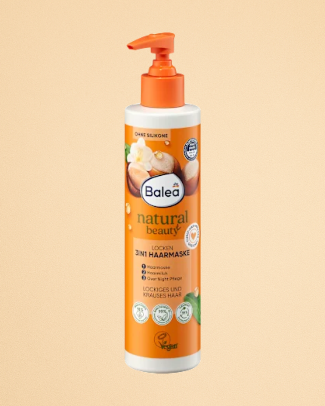 Balea 3in1 Hair Mask Natural Beauty Curls, 250 ml