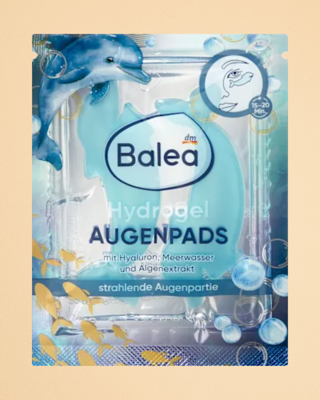 Balea Hydrogel Eye Pads Dolphin (1 pair), 2 pcs