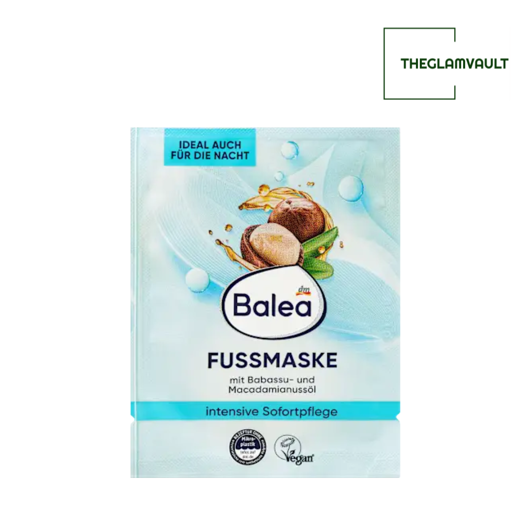 Balea Foot Mask with Babassu & Macadamia Nut Oil, 15 ml