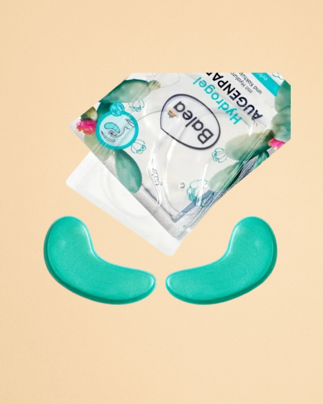 Balea Hydrogel Eye Pads Cactus Water (1 pair), 2 pcs