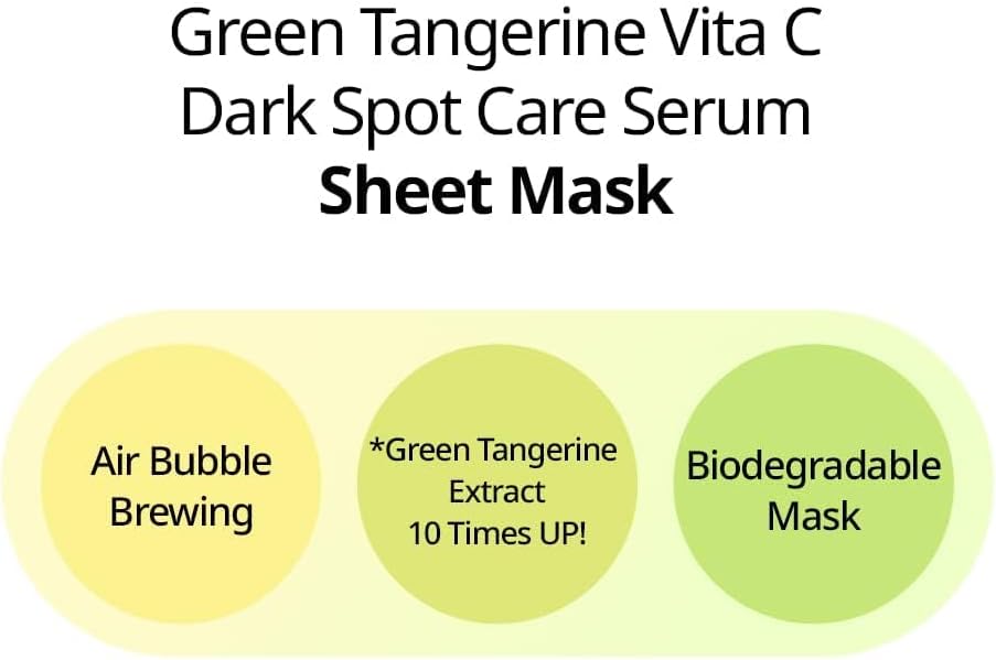 Goodal Green Tangerine Vita C Dark Spot Care Serum Sheet Mask 1pc