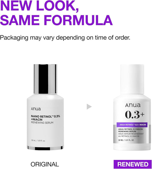 Anua - Nano Retinol 0.3% + Niacin Renewing Serum 30ml