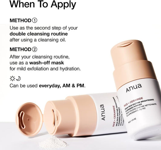 Anua - Rice Enzyme Brightening Cleansing Powder