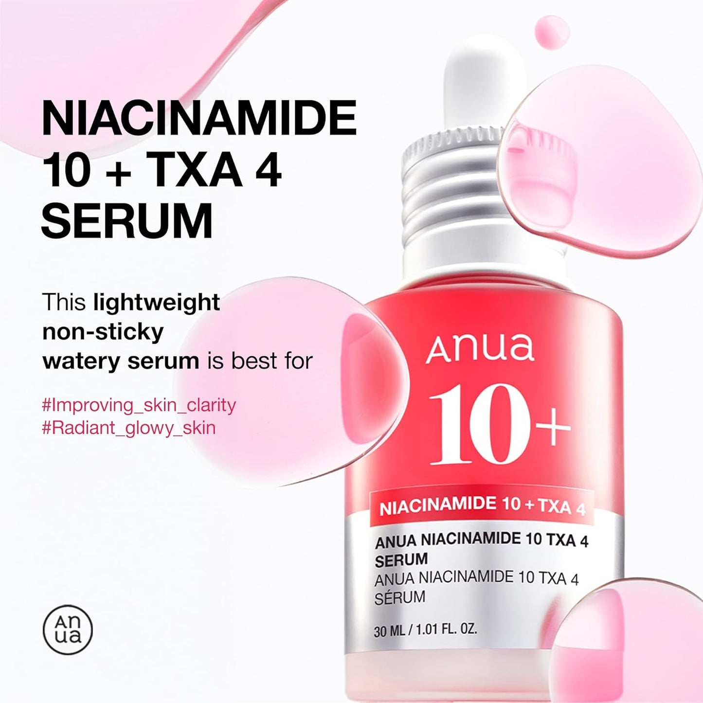 Anua - Niacinamide 10+ TXA 4 Serum 2025 Version 30ml