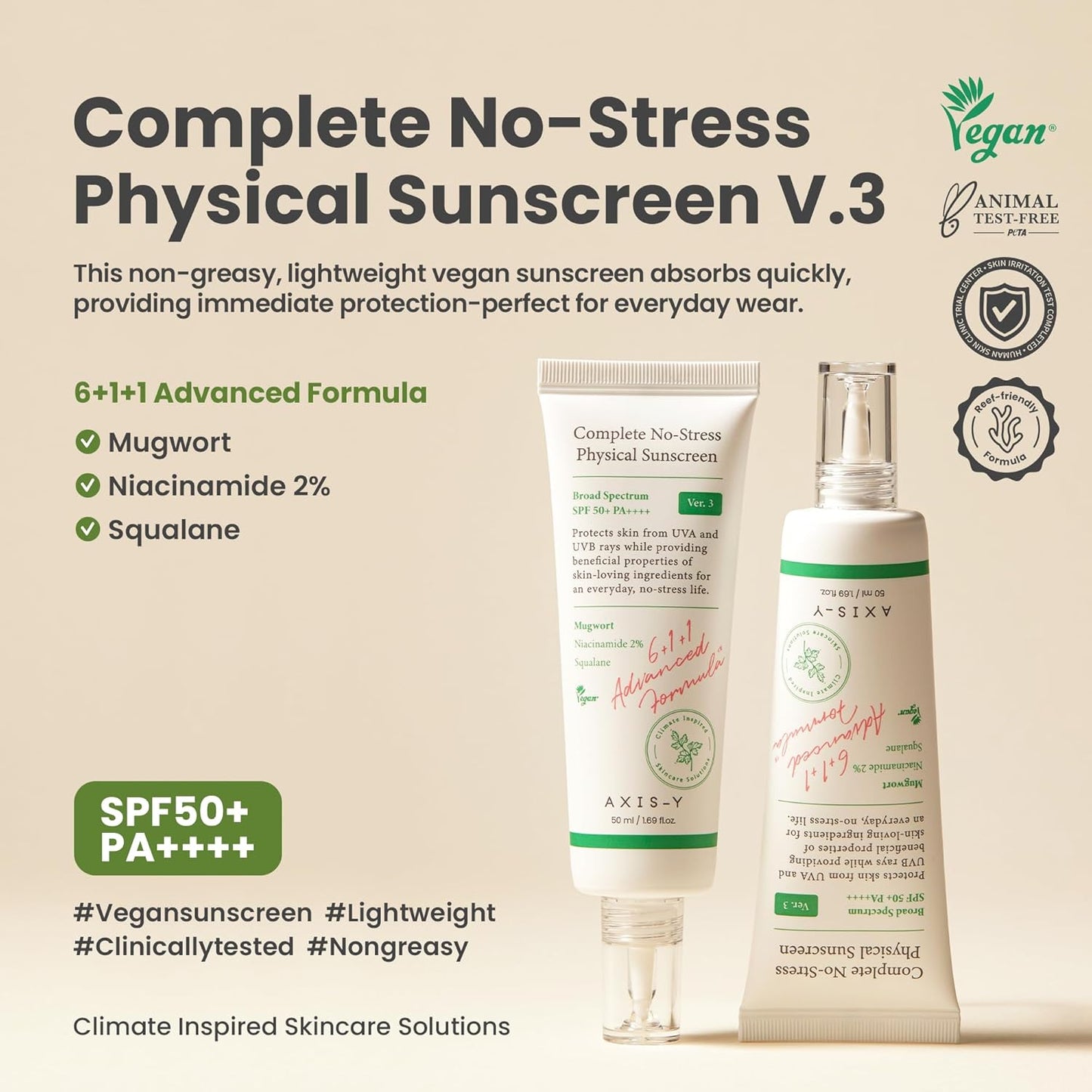 AXIS-Y Complete No-Stress Physical Sunscreen
