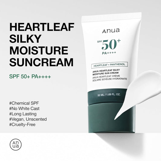 Anua - Heartleaf Silky Moisture Sun Cream 50ml