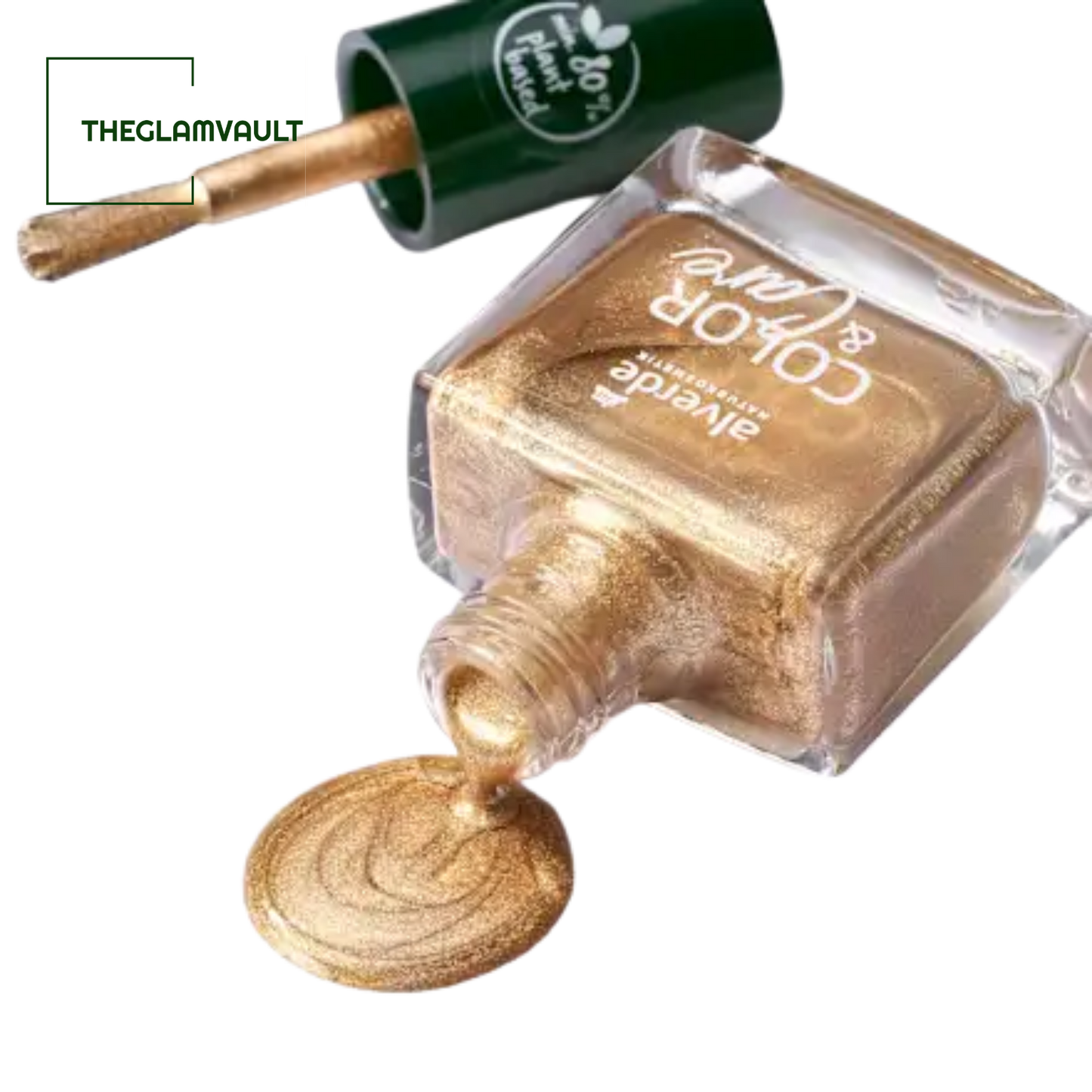 Alverde Color & Care Nail Polish 190 Sparkling Gold