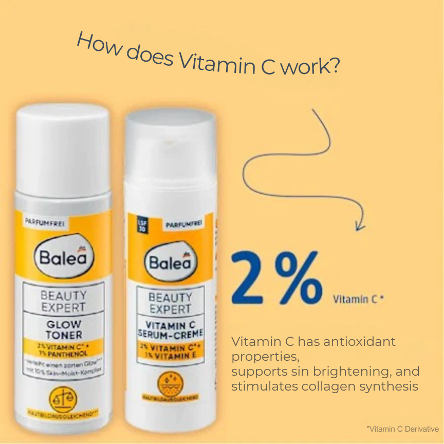 Balea Beauty Expert Vitamin C Serum-Cream, 50 ml
