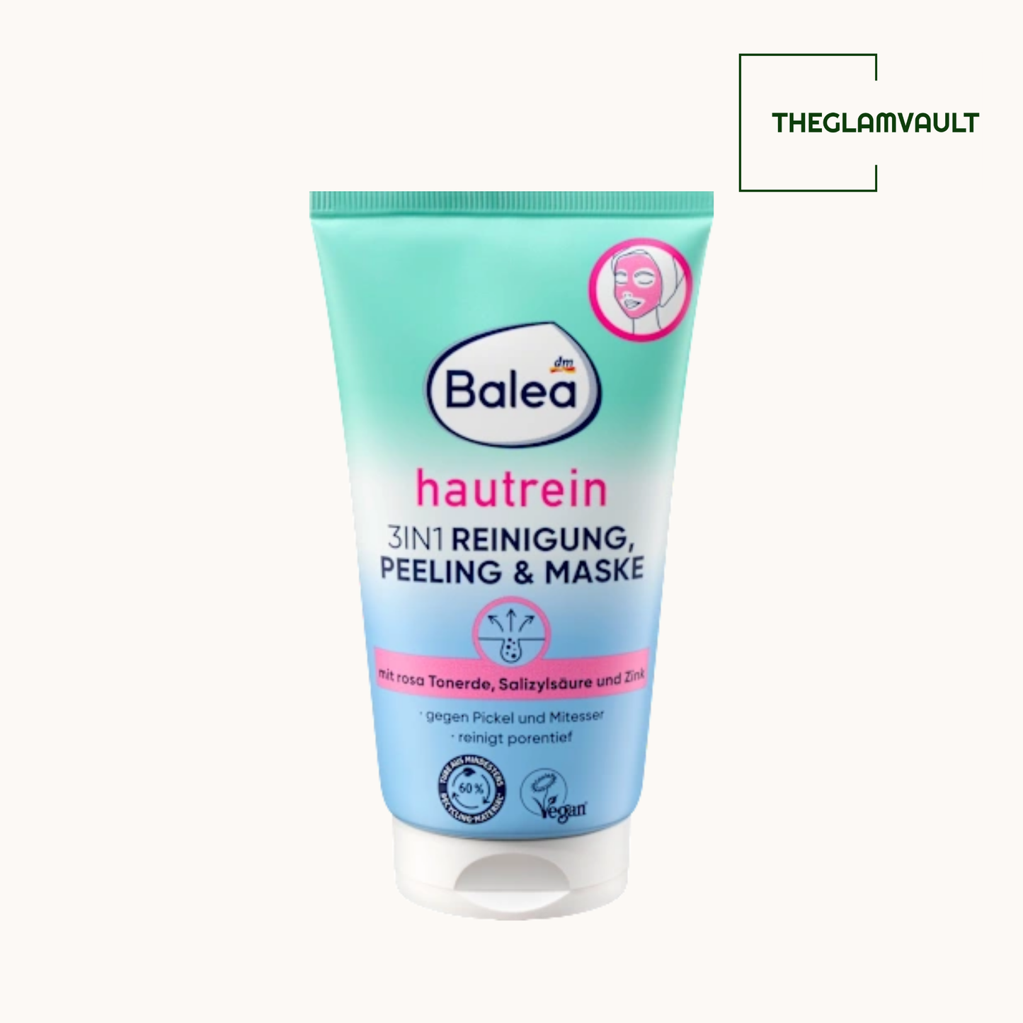 باليا 3 في 1 منظف ومقشر وقناع لبشرة صافية، 150 مل