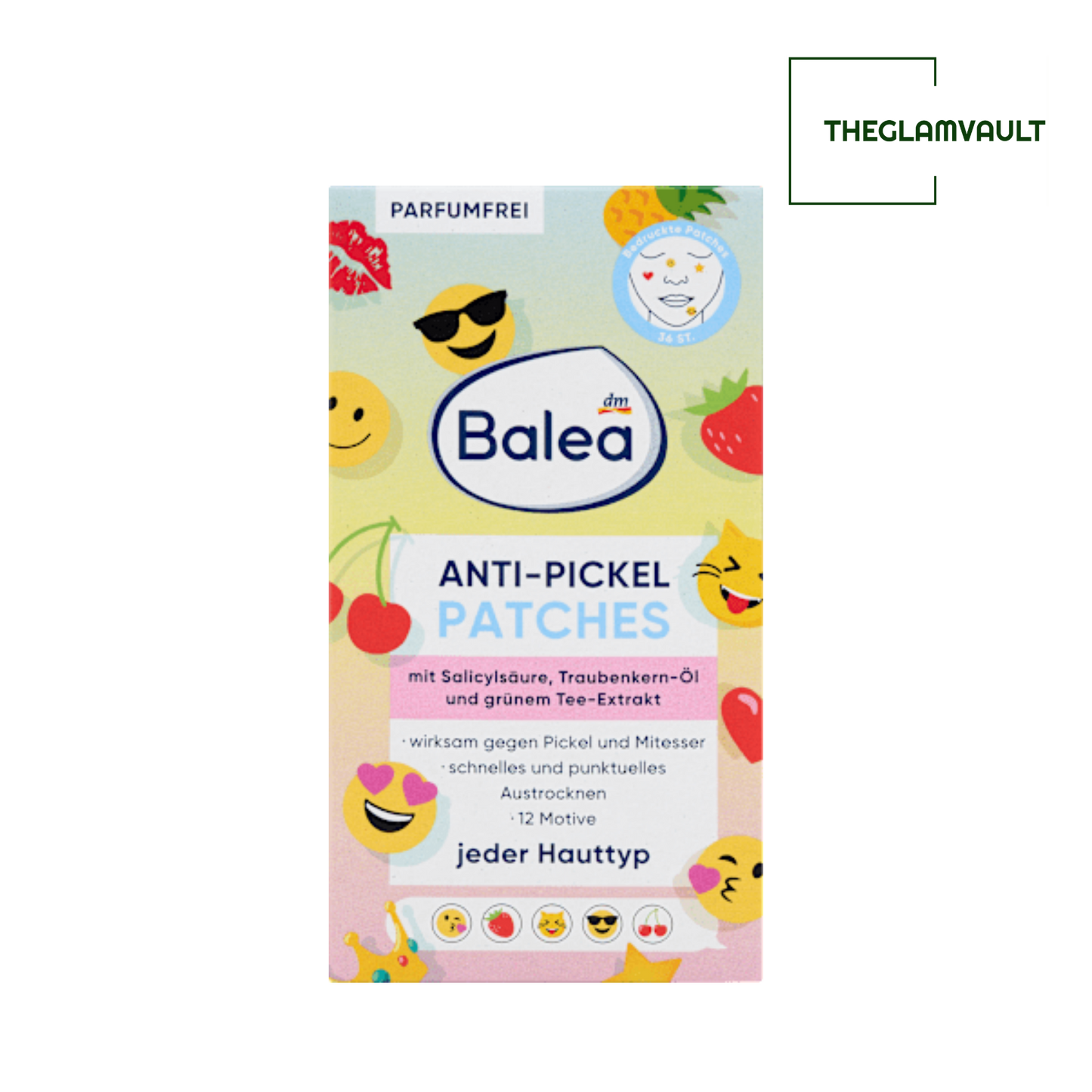 Balea Anti-Pimple Printed Patches, 36 pcs
