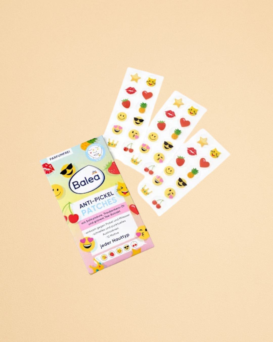Balea Anti-Pimple Printed Patches, 36 pcs