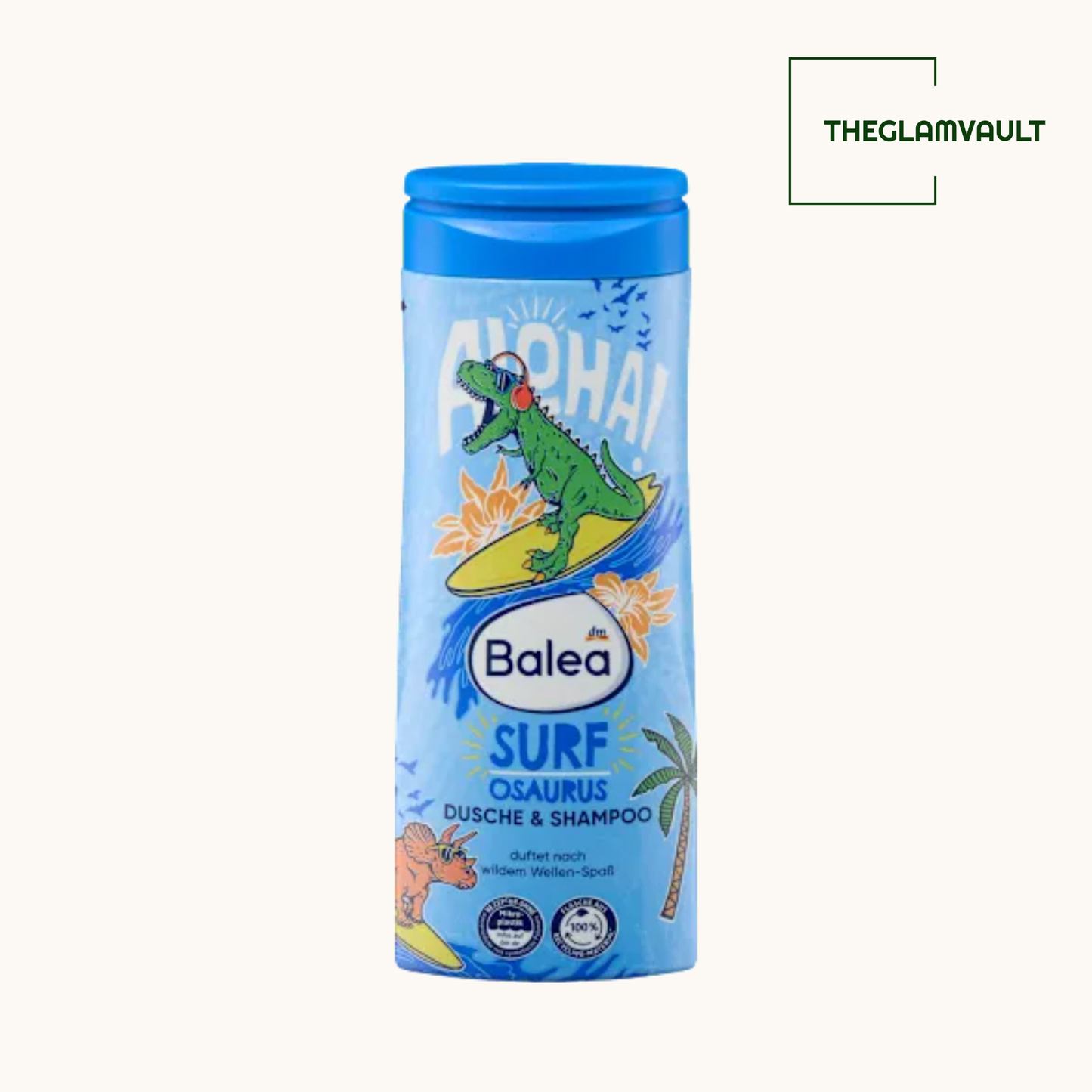 Balea Kids 2in1 Shower Gel & Shampoo “Surfosaurus”, 300 ml