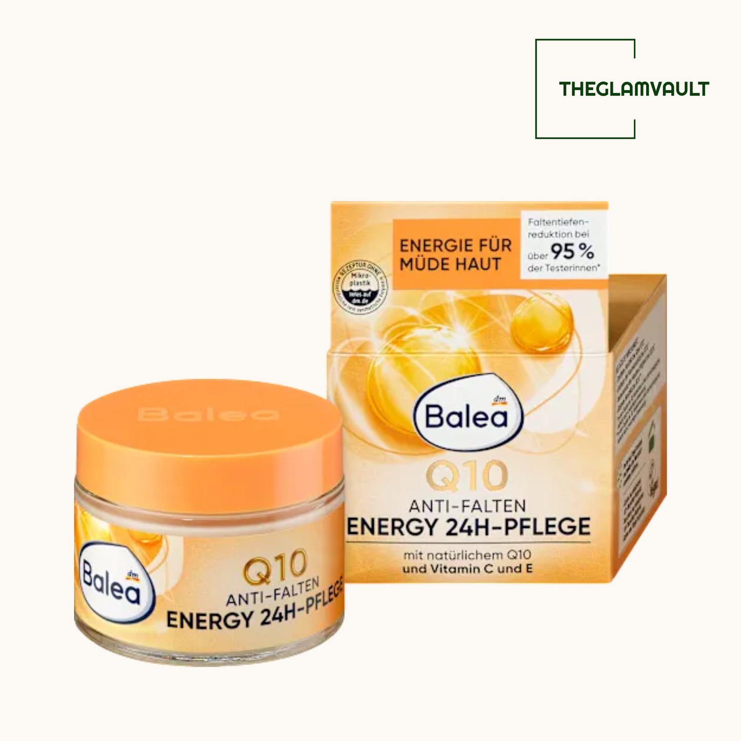 Balea Q10 Anti-Wrinkle Energy 24H Face Cream, 50 ml