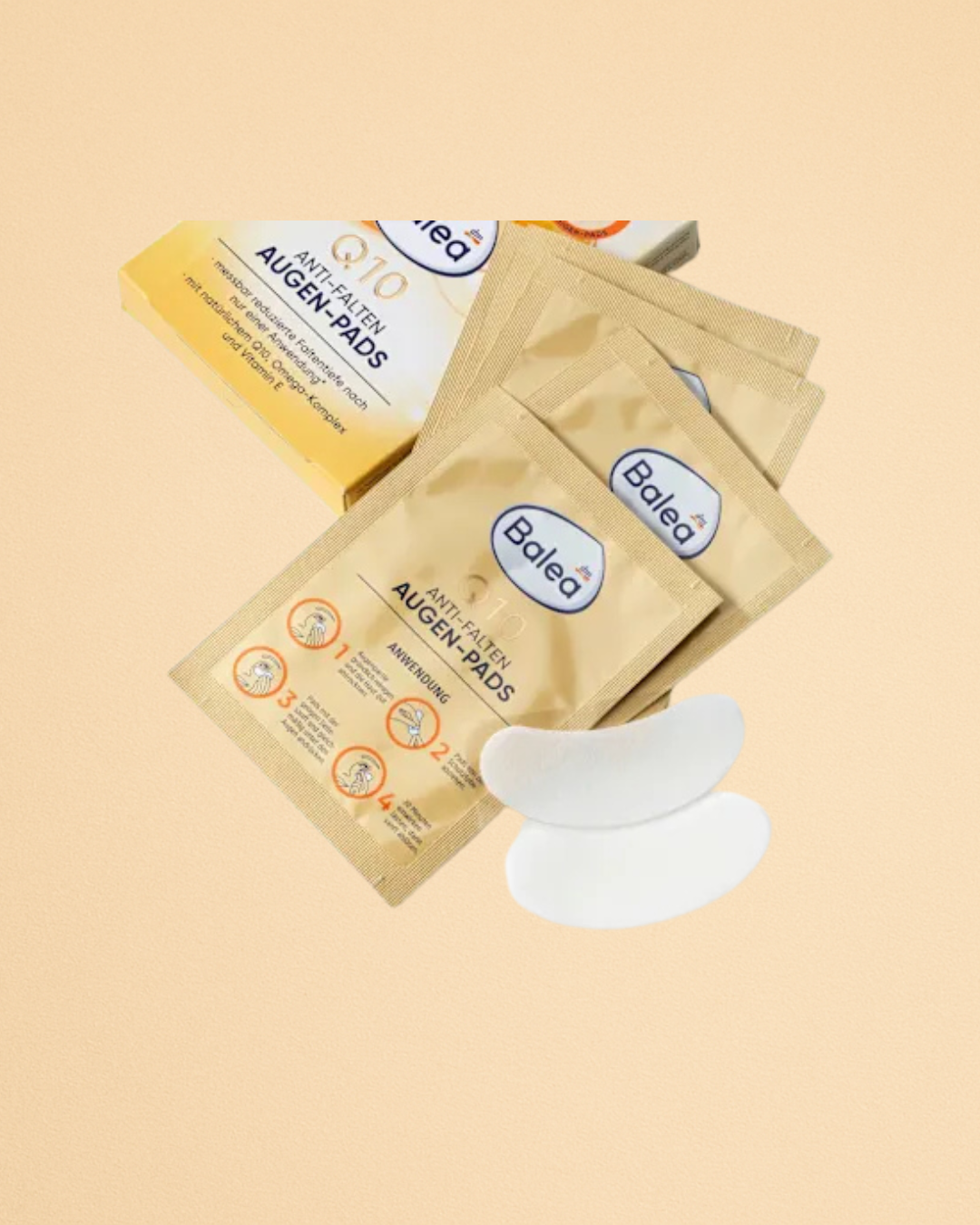 Balea Q10 Anti-Wrinkle Eye Pads (6 Pairs), 12 pcs