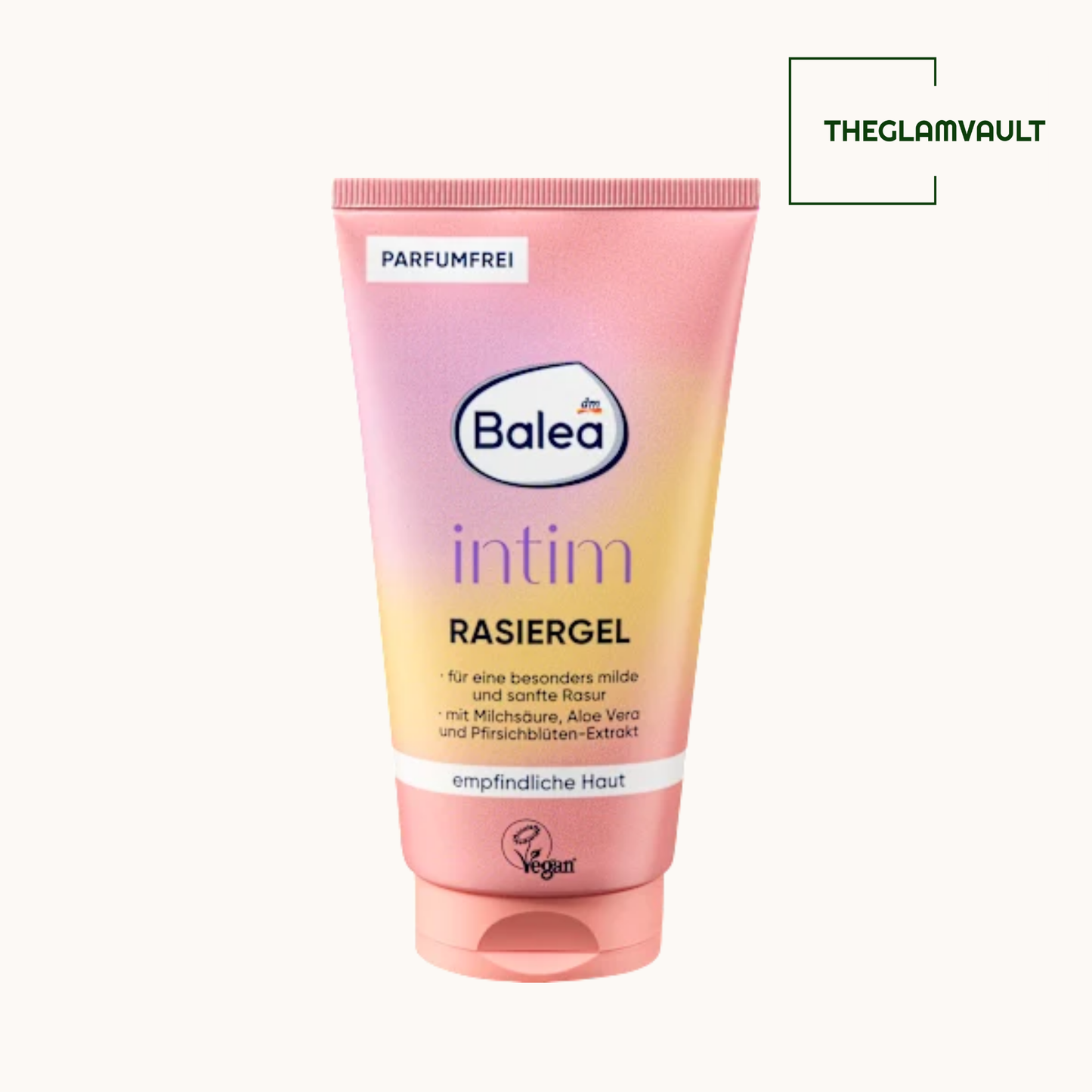 Balea intim rasiergel tube on a white background