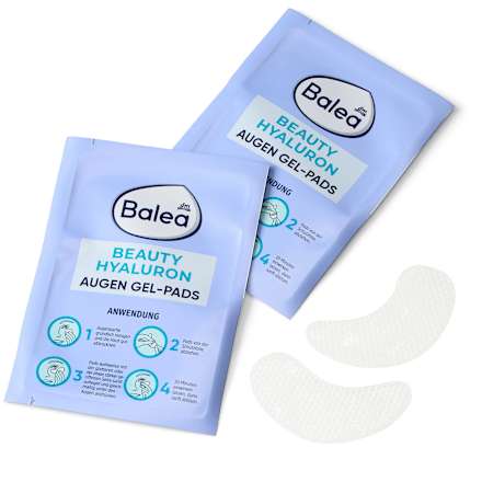 Balea Eye Gel Pads Beauty Hyaluron (3 pairs), 6 pcs