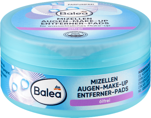 Balea Oil-Free Eye Make-Up Remover Pads, 50 pcs