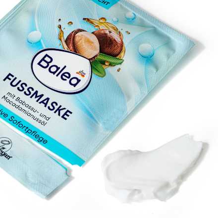 Balea Foot Mask with Babassu & Macadamia Nut Oil, 15 ml