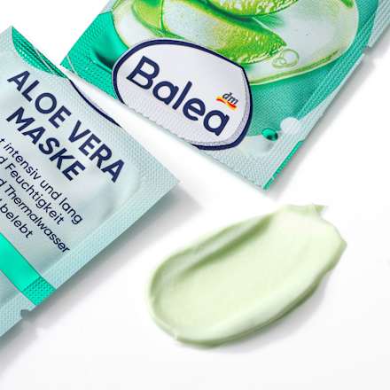 Balea Aloe Vera Face Mask (2x8 ml), 16 ml