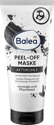 Balea Face Mask Peel-Off with Activated Charcoal, 100 ml
