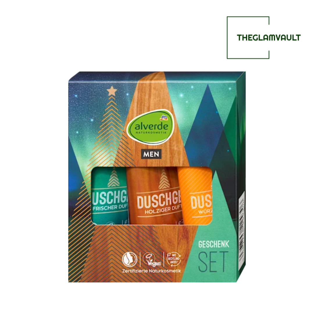 Alverde Men Shower Gel Gift Set 3pcs