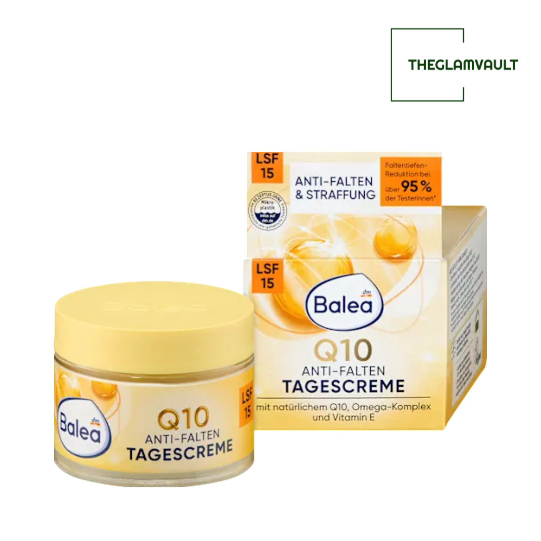 Balea Q10 Anti-Wrinkle Protective Face Cream LSF15, 50 ml