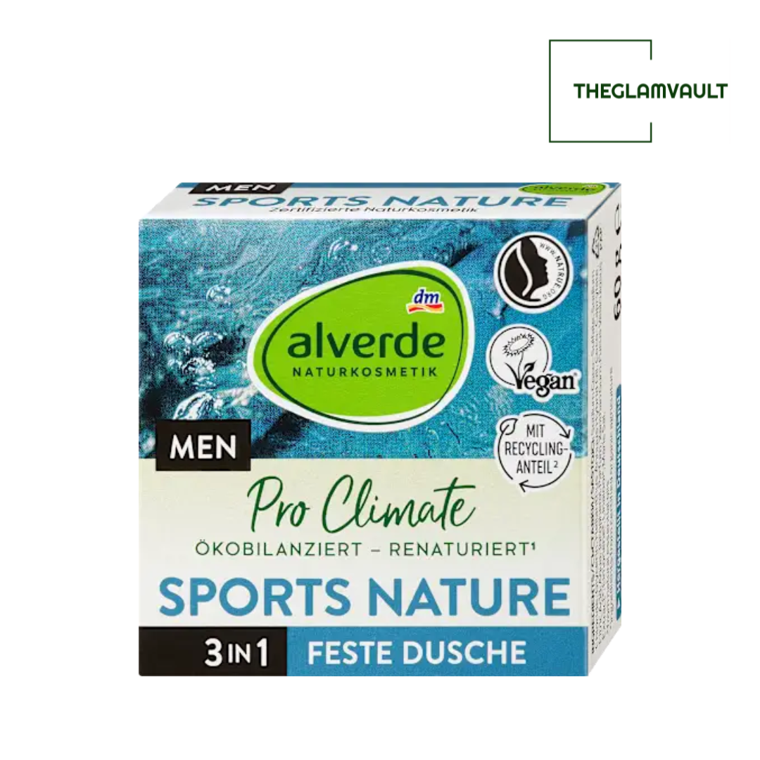 Alverde MEN Sports Nature Solid Shower Bar 3in1 75g