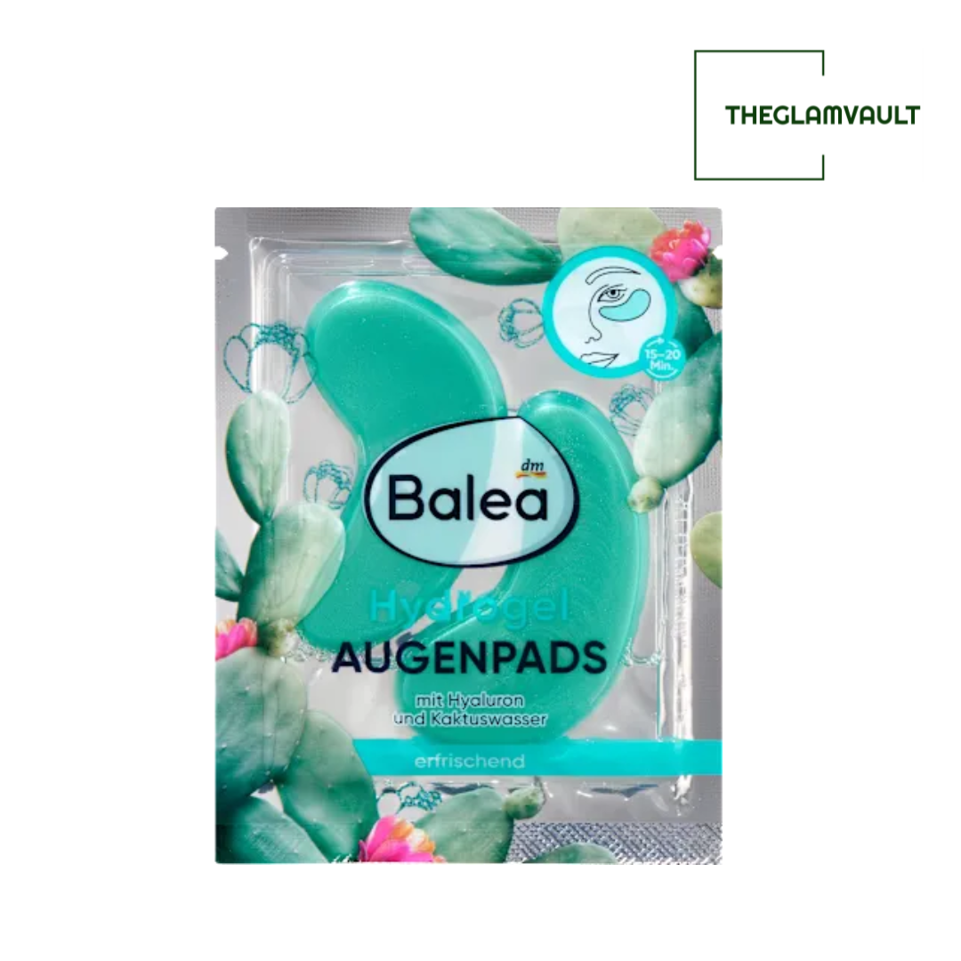 Balea Hydrogel Eye Pads Cactus Water (1 pair), 2 pcs