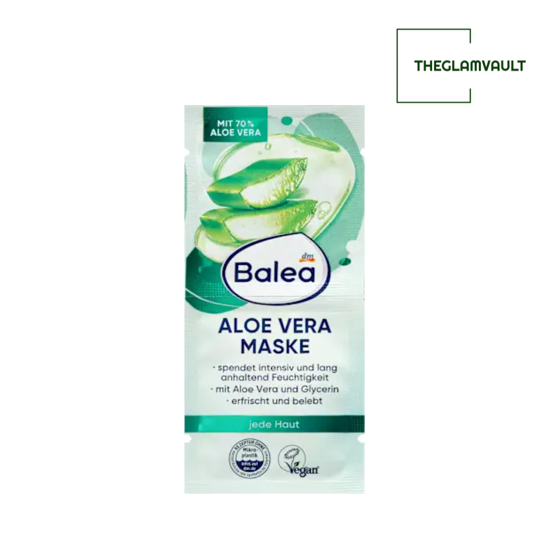 Balea Aloe Vera Face Mask (2x8 ml), 16 ml