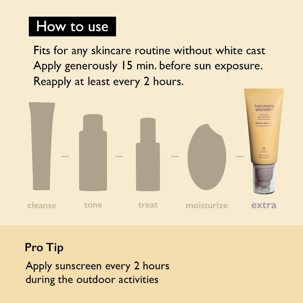 Haruharu Wonder Black Rice Moisture Airyfit Sunscreen 50ml