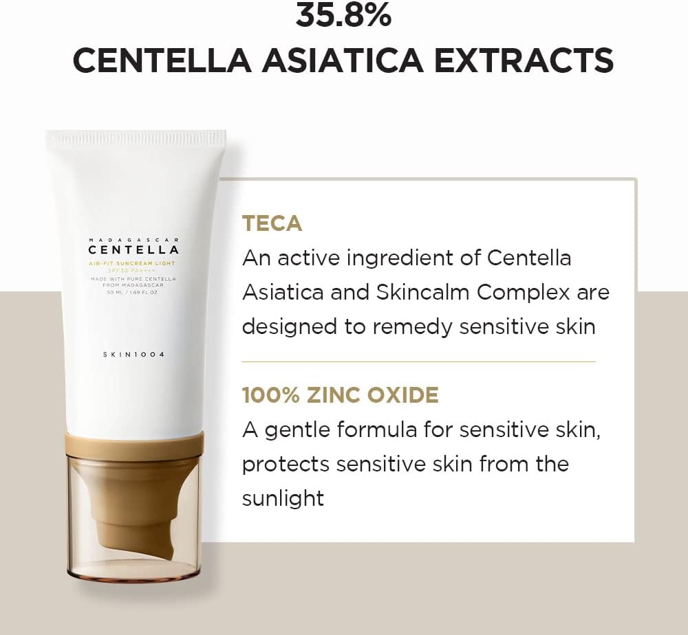 SKIN1004 Madagascar Centella Air-Fit Sun Cream Light