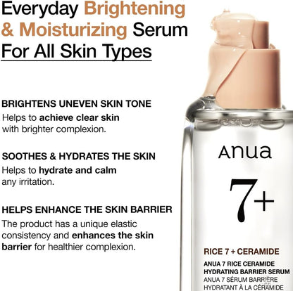 Anua - 7 Rice Ceramide Hydrating Barrier Serum 50ml