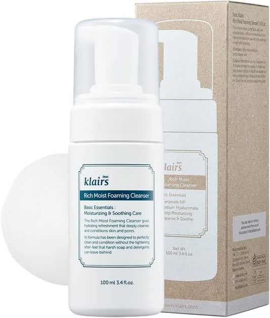 Dear, Klairs Rich Moist Foaming Cleanser 100ml