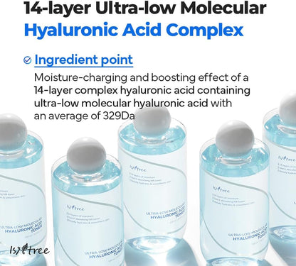 Isntree Ultra-Low Molecular Hyaluronic Acid Toner 300ml