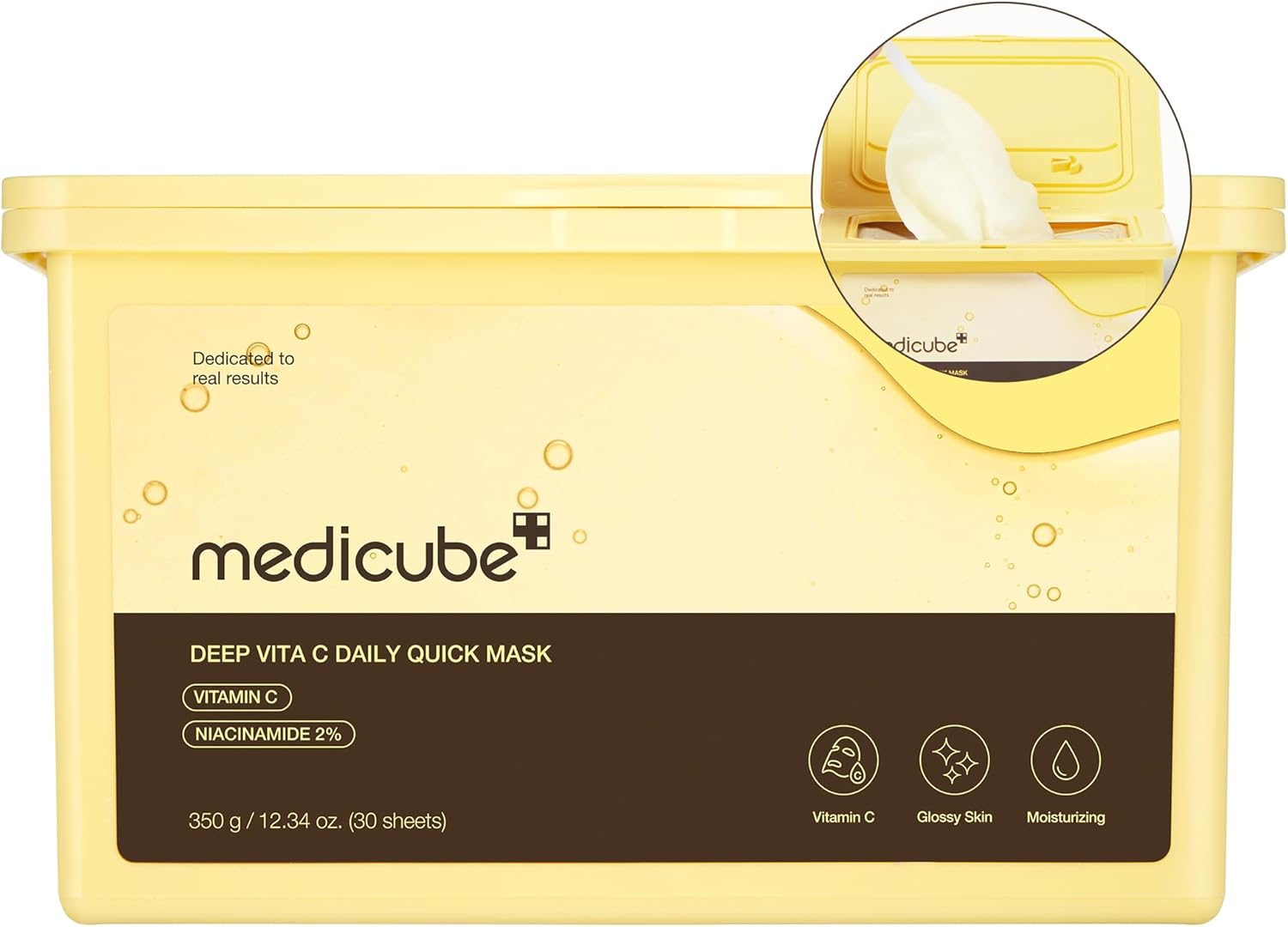 Medicube+ Deep Vita C Glutathione Brightening Mask