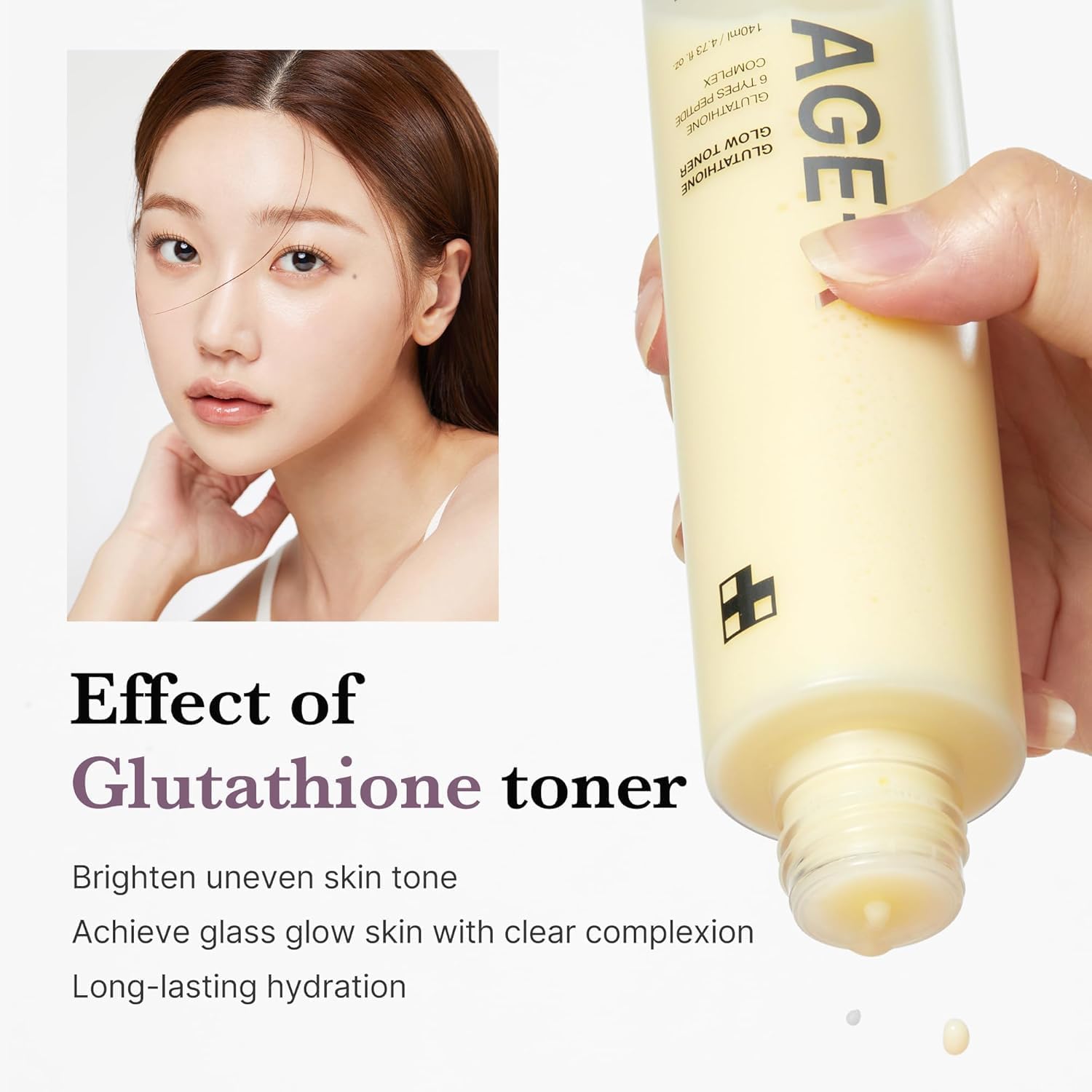 Medicube+ AGE-R Glutathione Glow Toner (140ml)