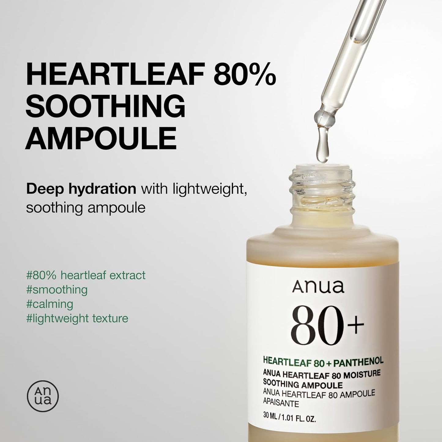 Anua - Heartleaf 80% Moisture Soothing Ampoule 30ml