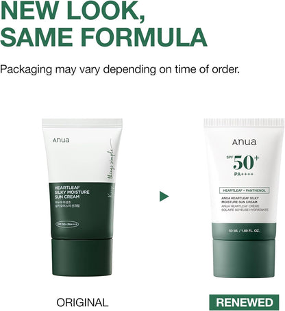 Anua - Heartleaf Silky Moisture Sun Cream 50ml