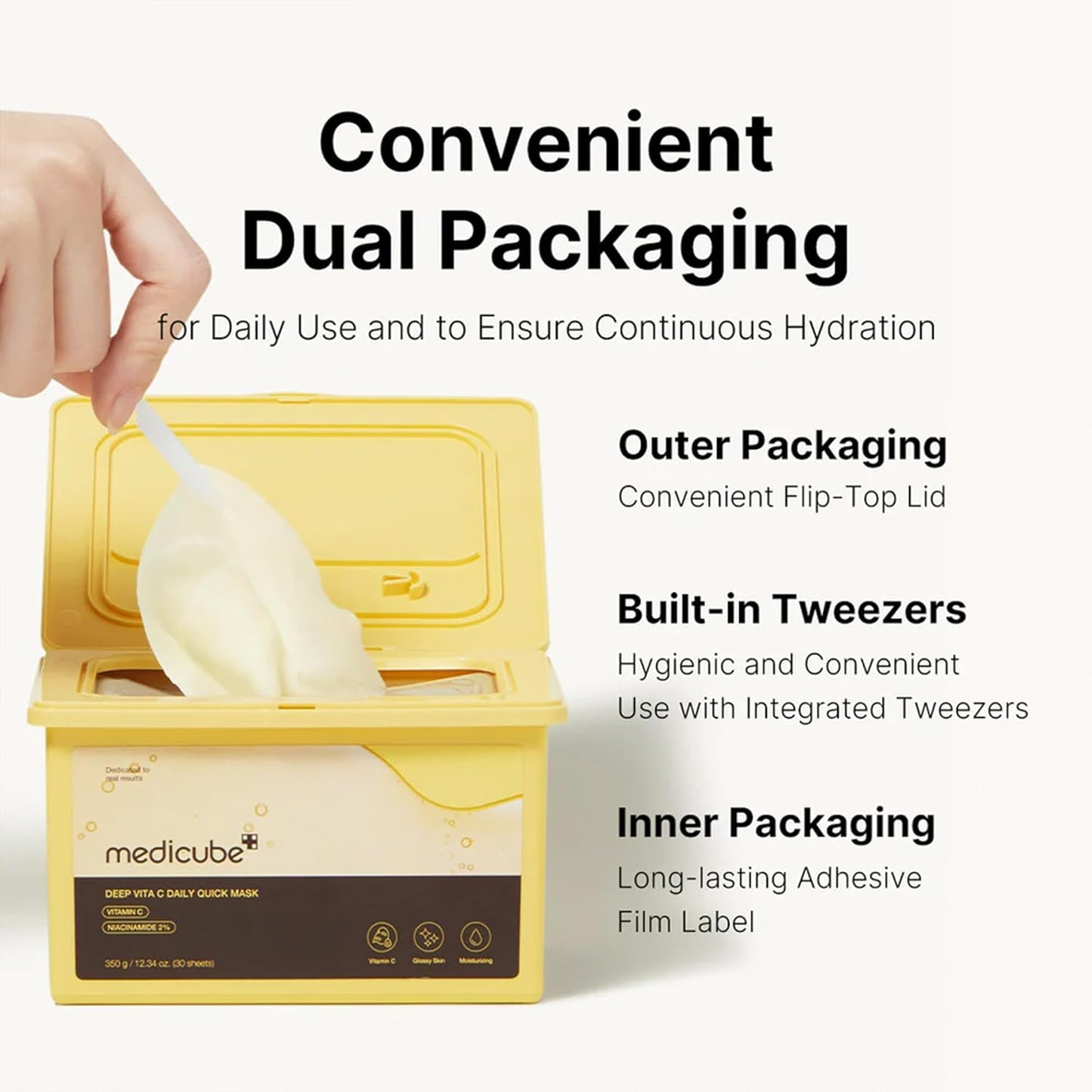 Medicube+ Deep Vita C Glutathione Brightening Mask