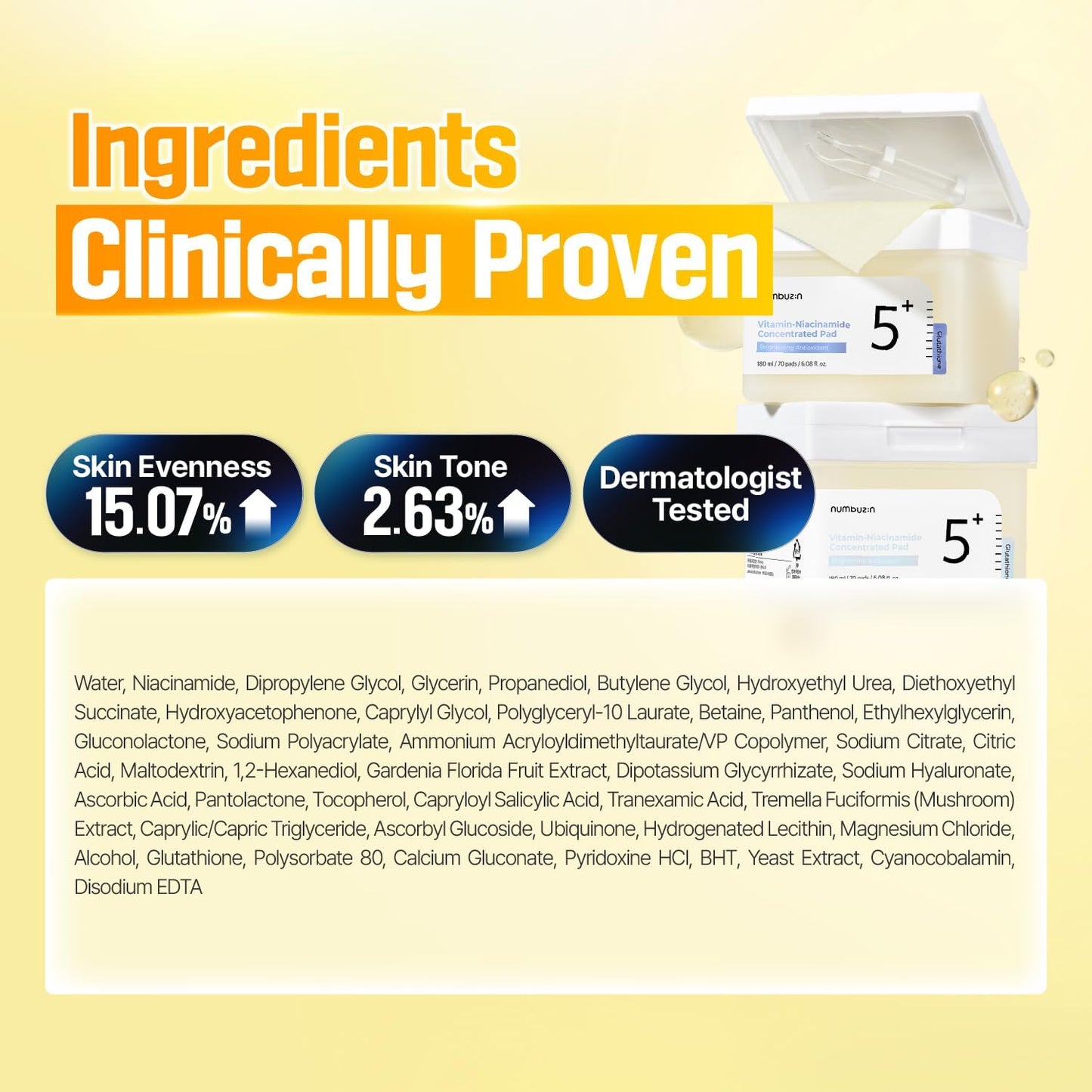 Numbuzin No.5 Vitamin-Niacinamide Concentrated Pad