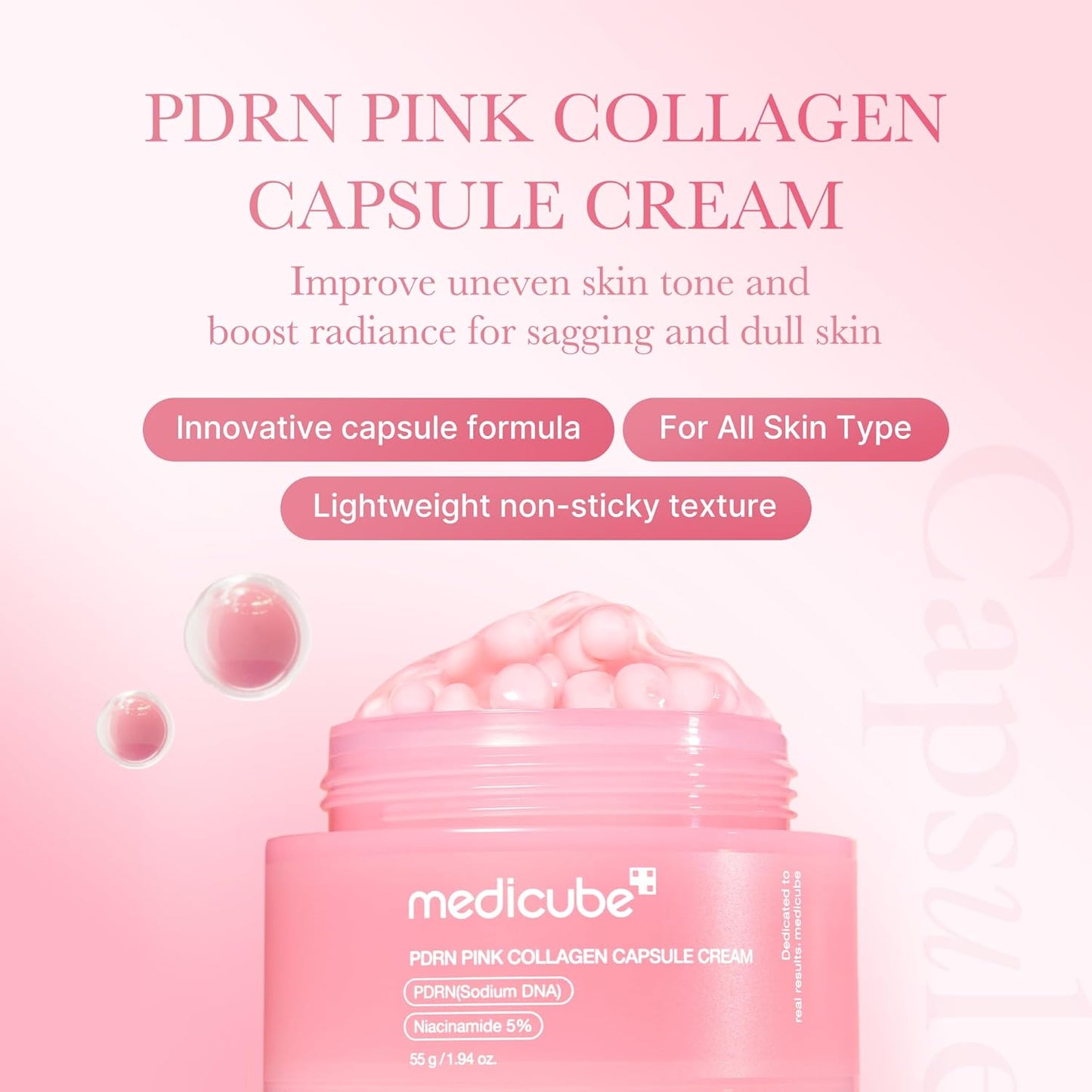 Medicube+ PDRN Pink Collagen Capsule Cream