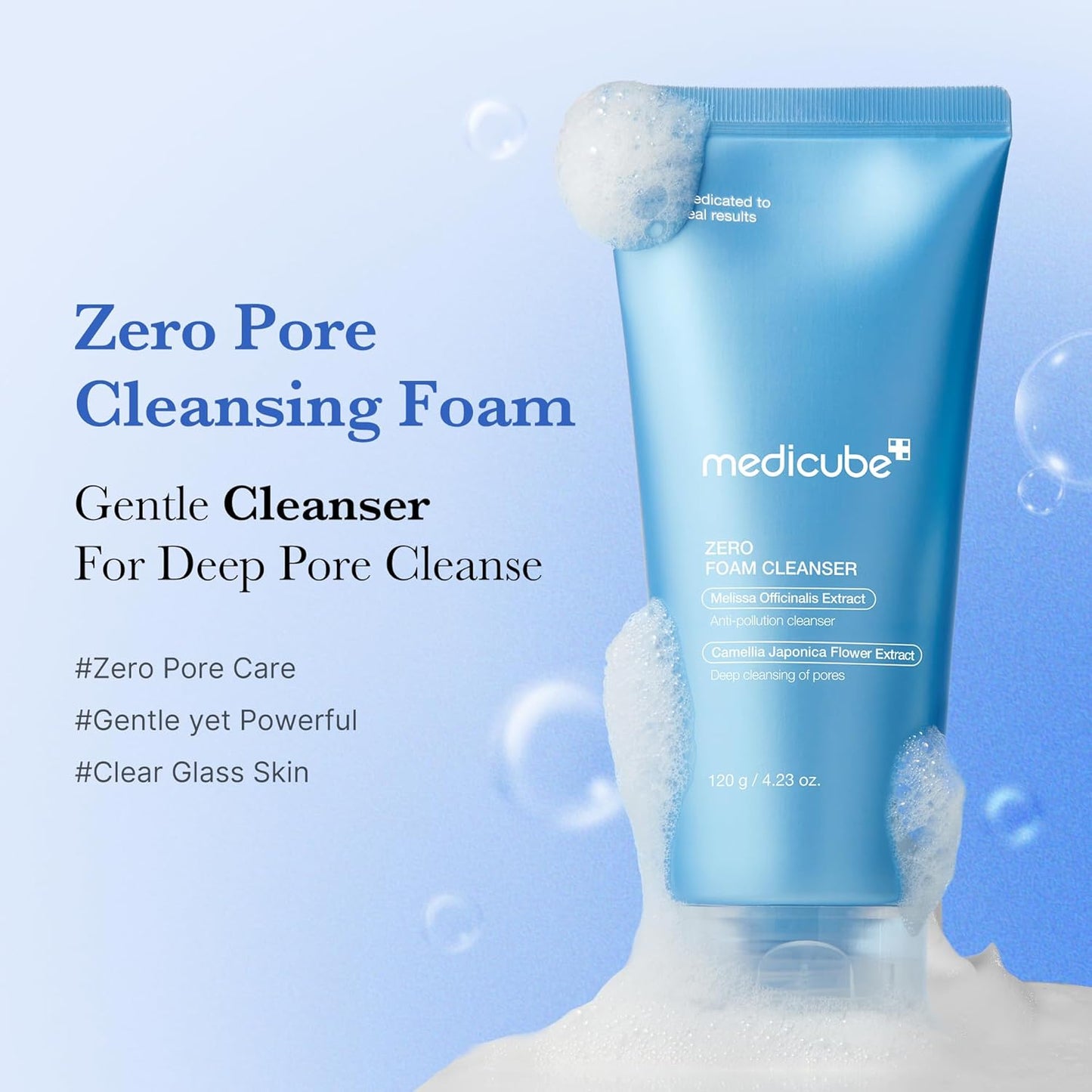 Medicube+ Zero Foam Cleanser (120ml)