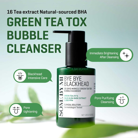 Some By Mi Bye Bye Blackhead 30 Days Miracle Green Tea Tox Bubble