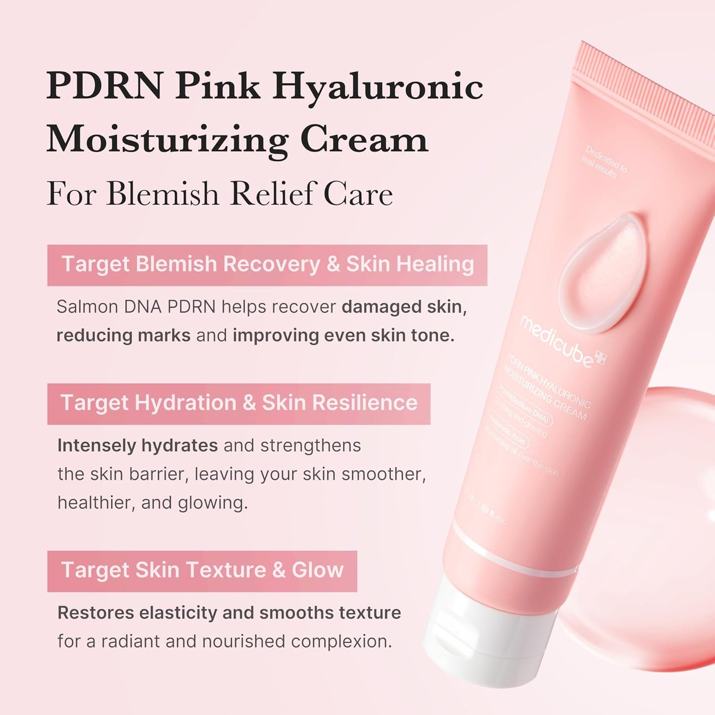 Medicube+ PDRN Pink Hyaluronic Moisturizing Cream (50ml)