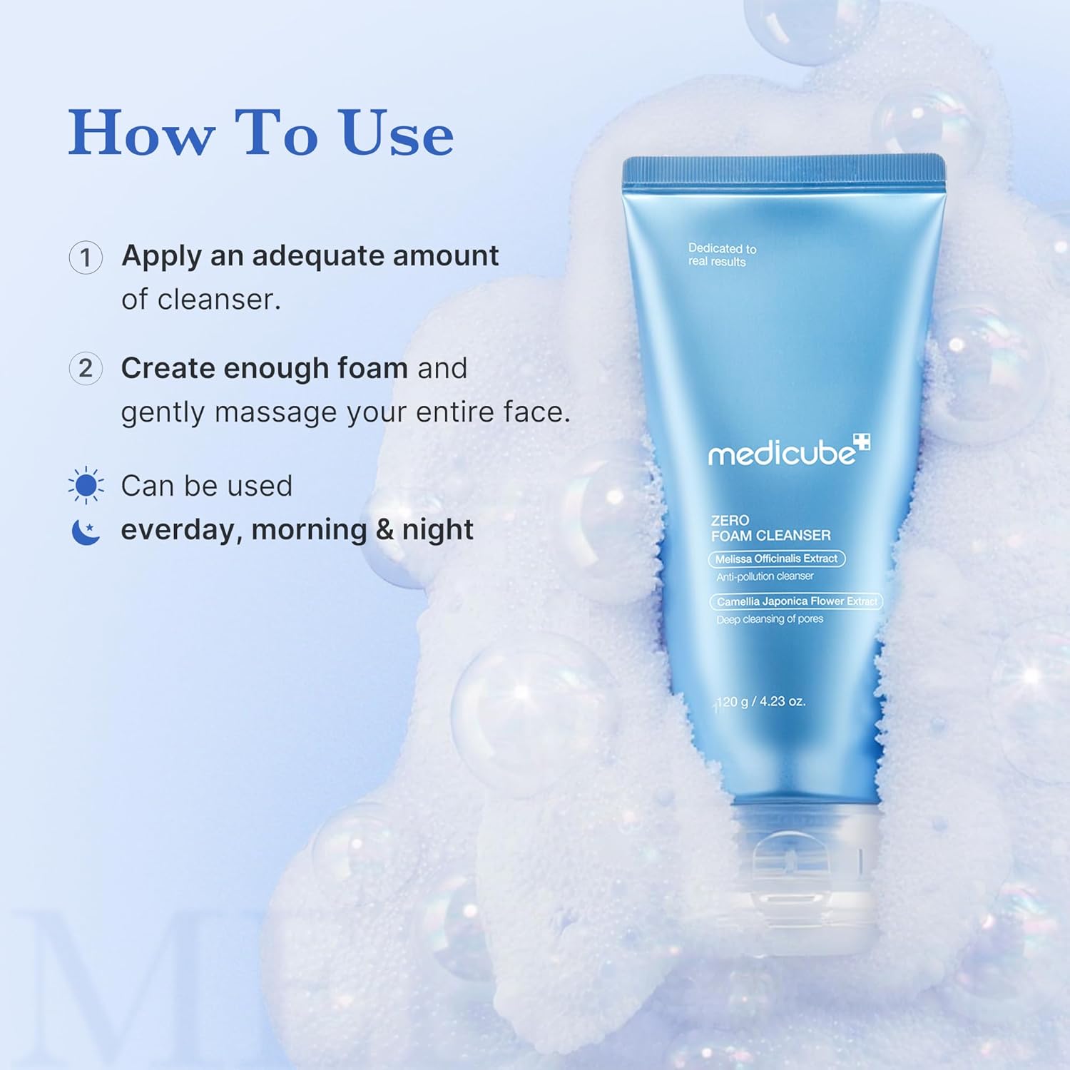 Medicube+ Zero Foam Cleanser (120ml)