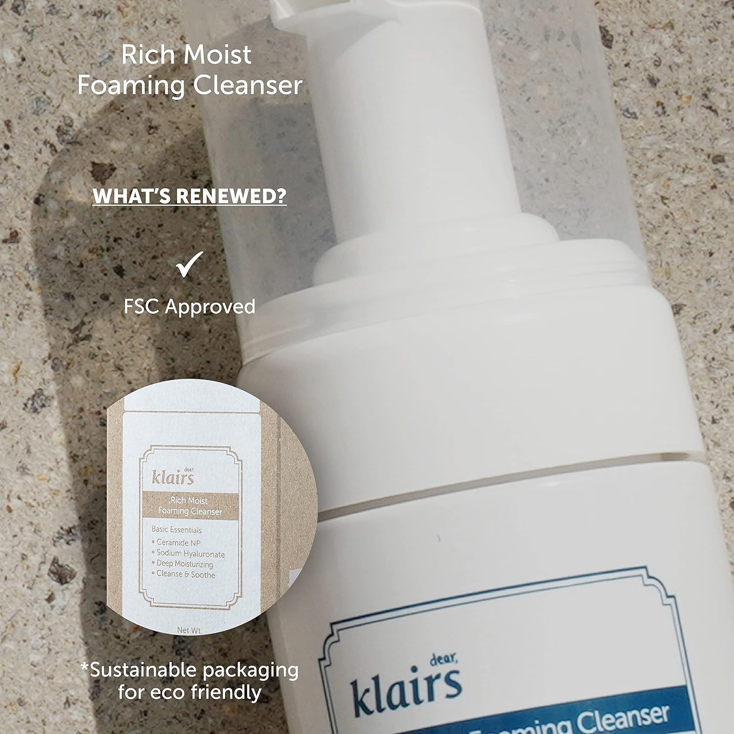 Dear, Klairs Rich Moist Foaming Cleanser 100ml