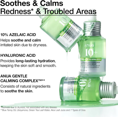 Anua - Azelaic Acid 10 Hyaluron Redness Soothing Serum 30ml
